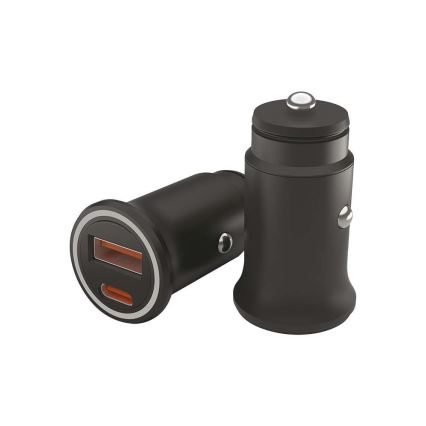 Carregador para automóvel Power Delivery 20W 12-24V/3A USB/C preto