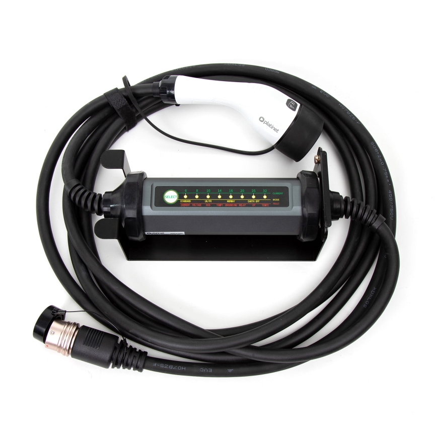 Carregador portátil para carros elétricos com 4 adaptadores Tipo 2 32A/480V 22kW 5m IP67