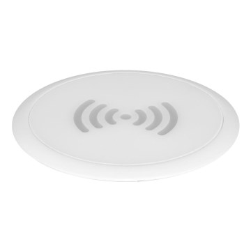 Carregador sem fios incorporado branco