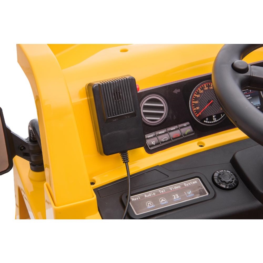 Carro elétrico Carregador CAT 60W/4500 mAh amarelo/preto