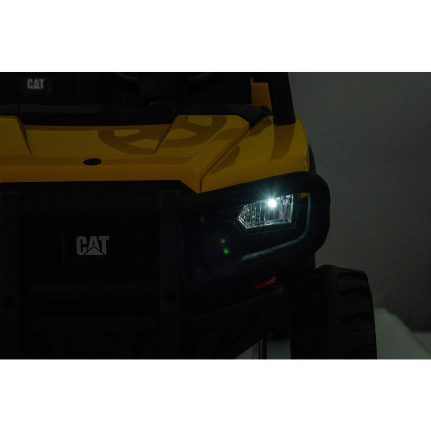 Carro elétrico CAT 60W/7500 mAh amarelo/preto + comando