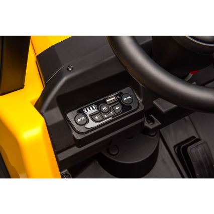 Carro elétrico CAT 60W/7500 mAh amarelo/preto + comando