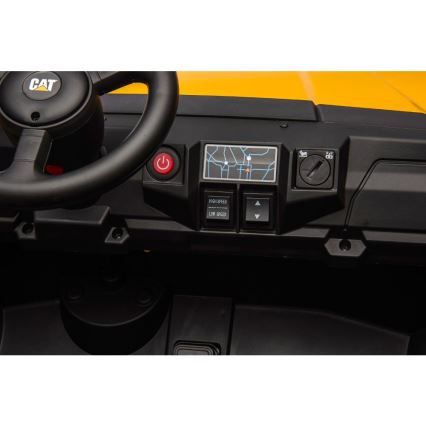 Carro elétrico CAT 60W/7500 mAh amarelo/preto + comando