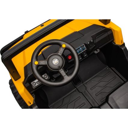 Carro elétrico CAT 60W/7500 mAh amarelo/preto + comando