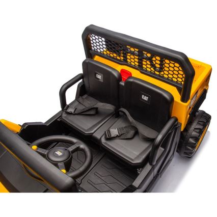 Carro elétrico CAT 60W/7500 mAh amarelo/preto + comando