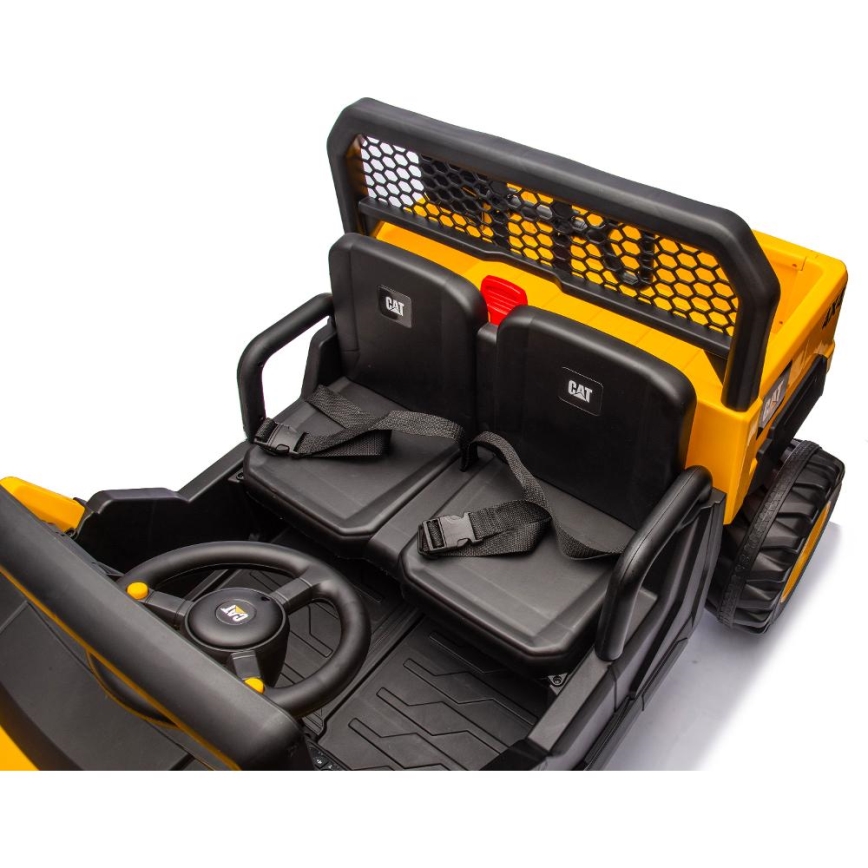 Carro elétrico CAT 60W/7500 mAh amarelo/preto + comando