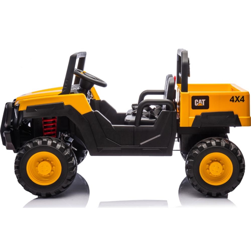 Carro elétrico CAT 60W/7500 mAh amarelo/preto + comando