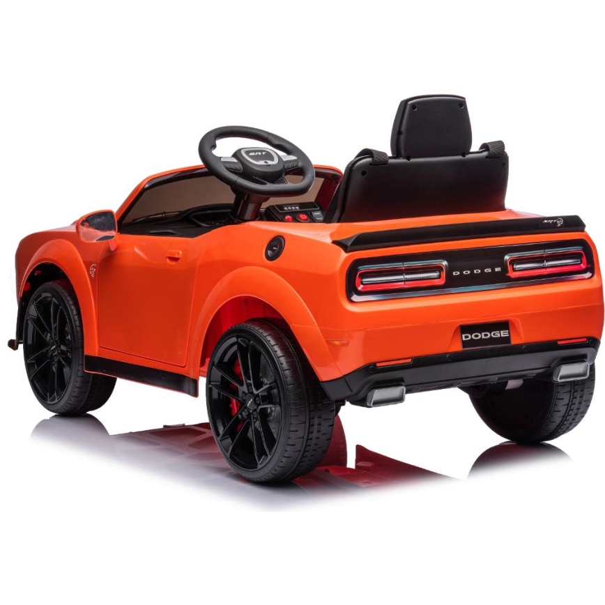 Carro elétrico Dodge Challenger 50W/4500 mAh laranja