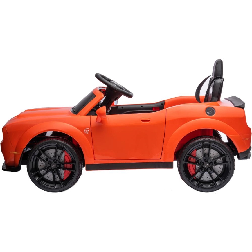 Carro elétrico Dodge Challenger 50W/4500 mAh laranja