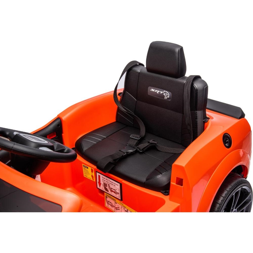 Carro elétrico Dodge Challenger 50W/4500 mAh laranja