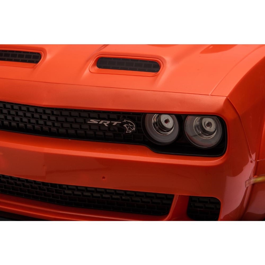 Carro elétrico Dodge Challenger 50W/4500 mAh laranja