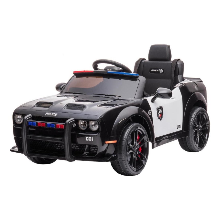 Carro elétrico Dodge Challenger Carro da polícia 50W/4500 mAh  preto/branco