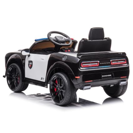 Carro elétrico Dodge Challenger Carro da polícia 50W/4500 mAh  preto/branco
