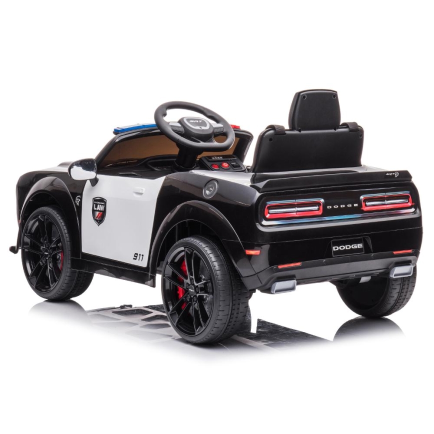 Carro elétrico Dodge Challenger Carro da polícia 50W/4500 mAh  preto/branco