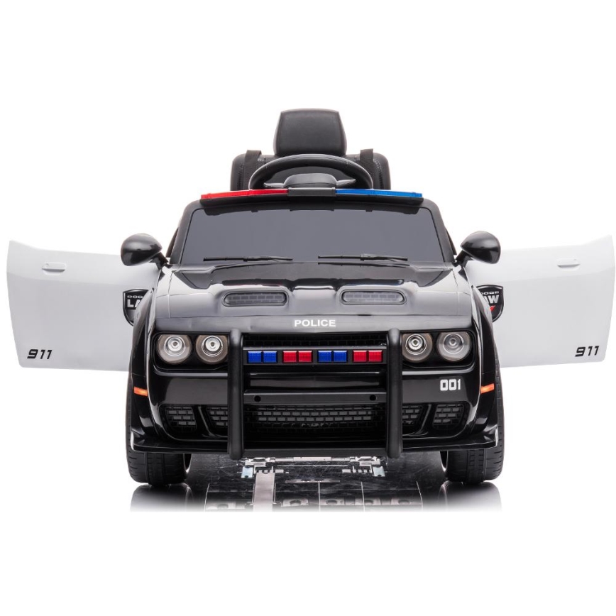 Carro elétrico Dodge Challenger Carro da polícia 50W/4500 mAh  preto/branco