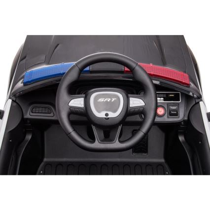 Carro elétrico Dodge Challenger Carro da polícia 50W/4500 mAh  preto/branco