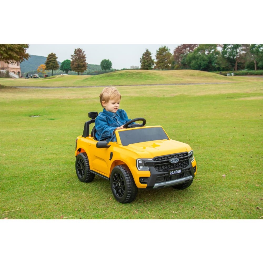 Carro elétrico Ford Ranger 60W/4500 mAh amarelo
