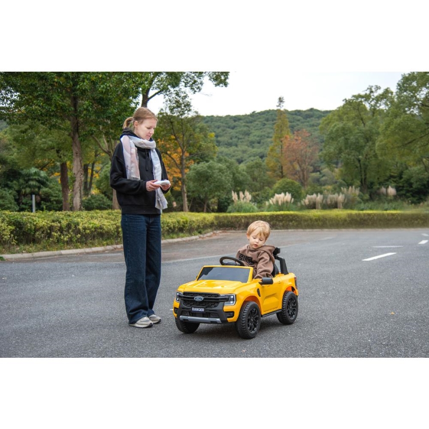 Carro elétrico Ford Ranger 60W/4500 mAh amarelo