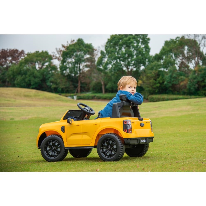 Carro elétrico Ford Ranger 60W/4500 mAh amarelo