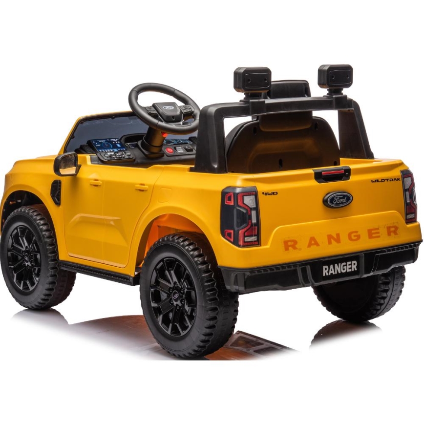 Carro elétrico Ford Ranger 60W/4500 mAh amarelo