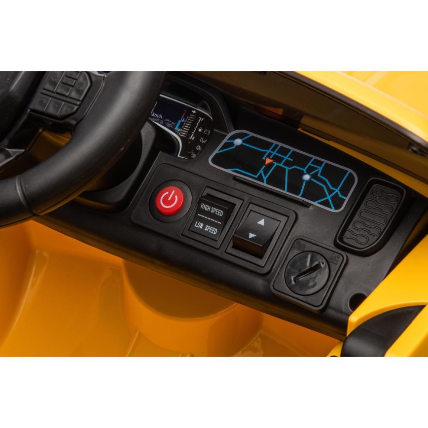 Carro elétrico Ford Ranger 60W/4500 mAh amarelo