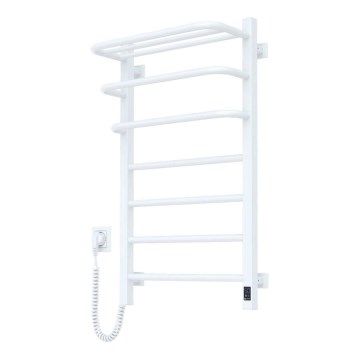 Casa de banho elétrica radiador com termóstato FORTIS 350W/230V 80,6 cm IP44 branco esquerda angular