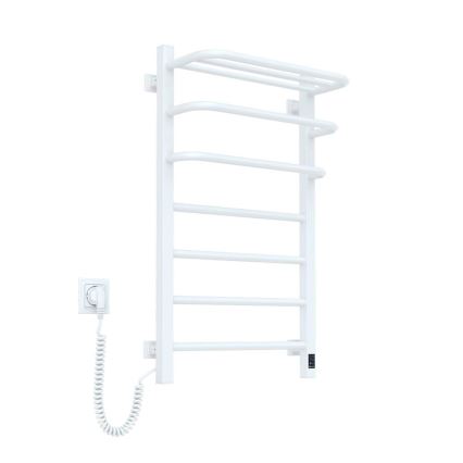 Casa de banho elétrica radiador com termóstato FORTIS 350W/230V 80,6 cm IP44 branco esquerda angular