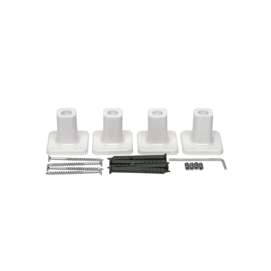 Casa de banho elétrica radiador com termóstato FORTIS 350W/230V 80,6 cm IP44 branco esquerda angular