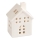 Casa de velas de porcelana 10 cm branco