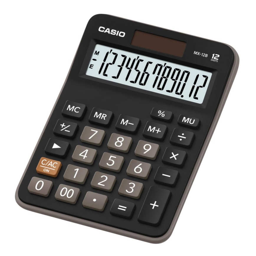 Casio - Calculadora de mesa 1xLR1130 preta