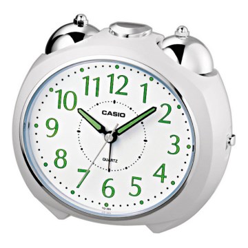 Casio - Despertador 1xLR14 branco/cromado brilhante