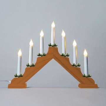 Castiçal de natal FILAMENT 7xE10/0,2W/230V