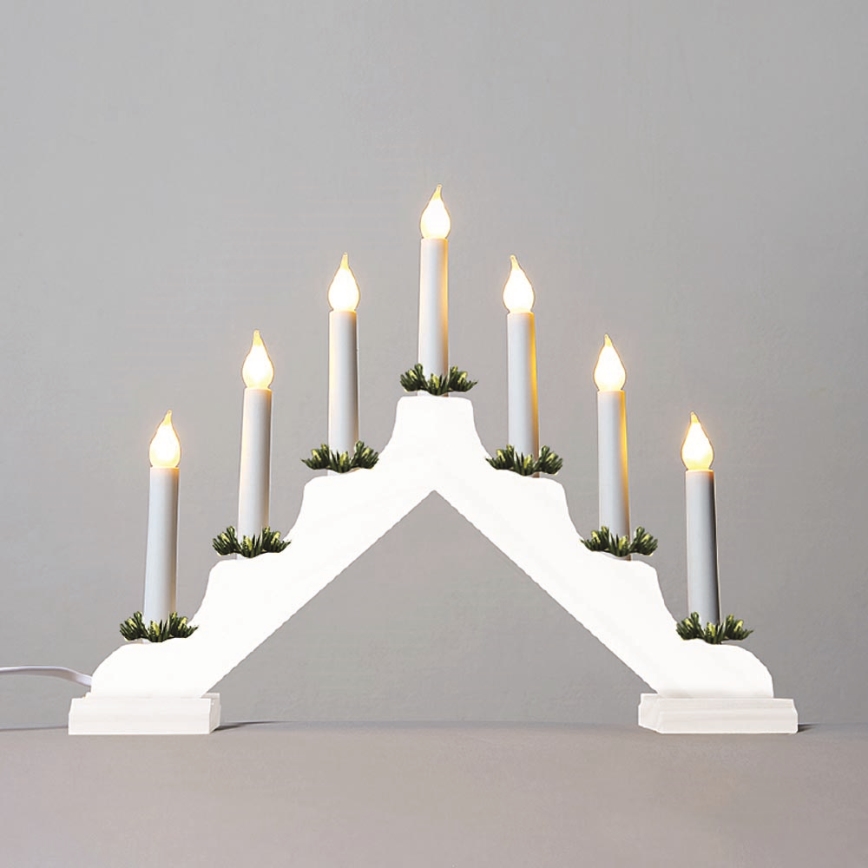 Castiçal de natal FILAMENT 7xE10/0,2W/230V