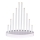 Castiçal de Natal LED 10xLED/3xAA branco
