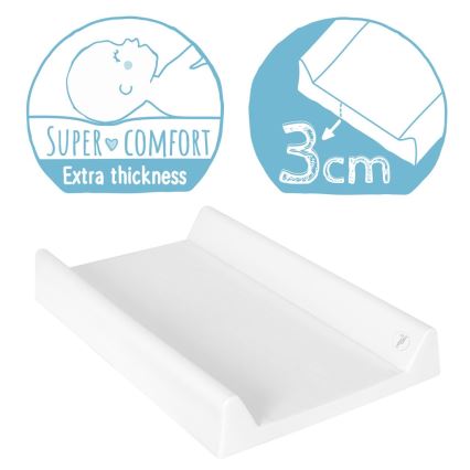 CebaBaby - Tapete de mudança com placa fixa bilateral COMFORT 50x70 cm cinzento