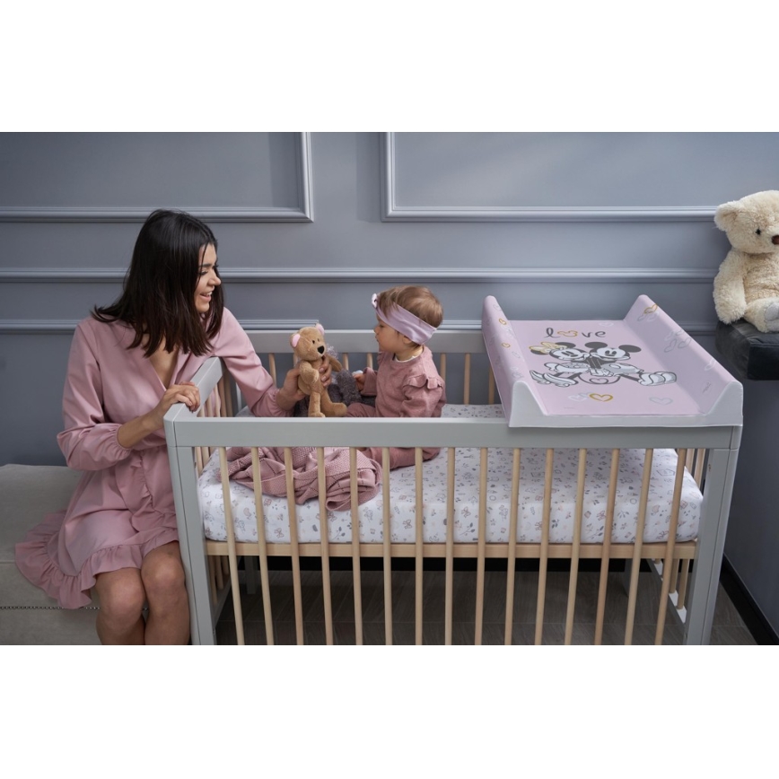 CebaBaby - Tapete de mudança com placa fixa bilateral DISNEY 50x70 cm rosa
