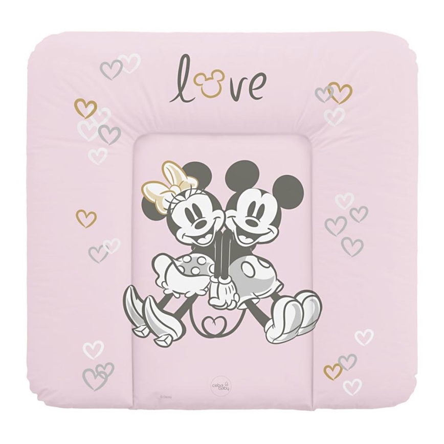 CebaBaby - Tapete de mudança triangular DISNEY 75x72 cm rosa