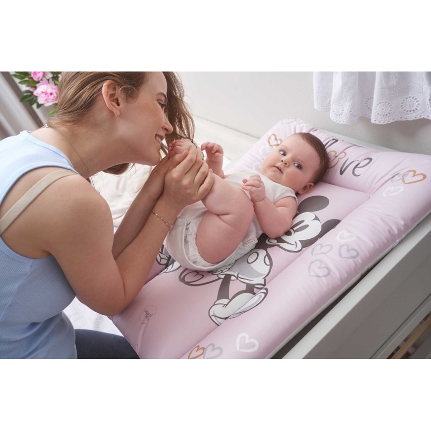 CebaBaby - Tapete de mudança triangular DISNEY Disney 50x70 cm rosa