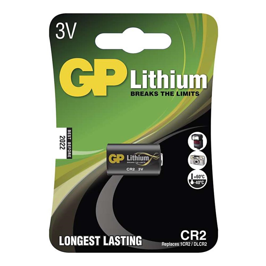 Célula de lítio CR2 GP LITHIUM 3V/800 mAh