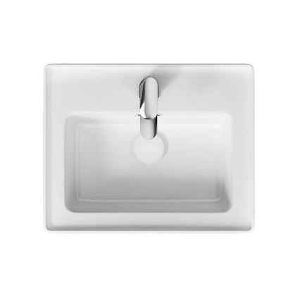 Cersanit K114-005 - Lavatório embutido CREA 40x50,5 cm cerâmica/branco brilhante