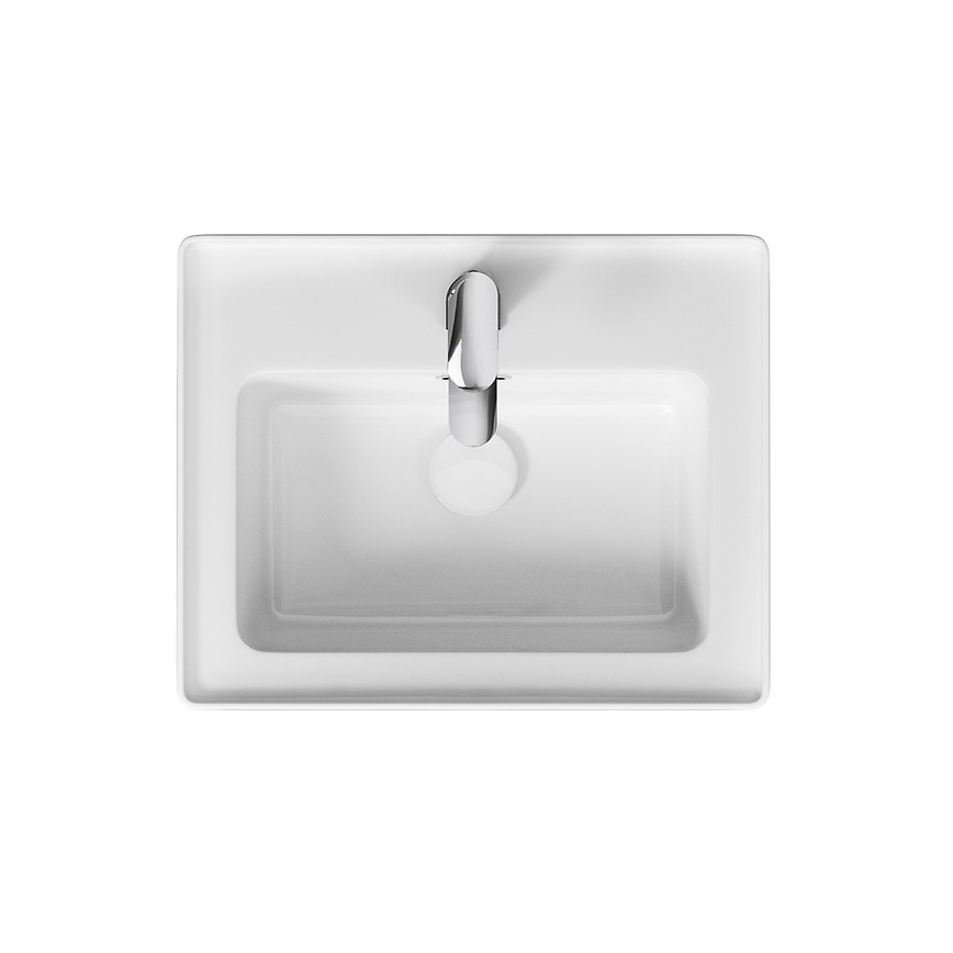 Cersanit K114-005 - Lavatório embutido CREA 40x50,5 cm cerâmica/branco brilhante