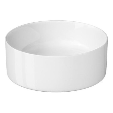 Cersanit K114-020 - Lavatório de bancada CREA diâmetro 38 cm cerâmica/branco brilhante