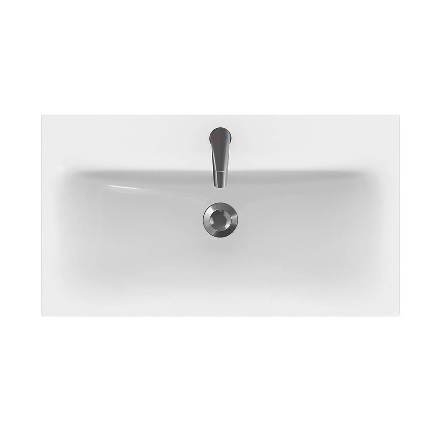 Cersanit K116-013 - Lavatório embutido MODUO 45x80 cm cerâmica/branco brilhante