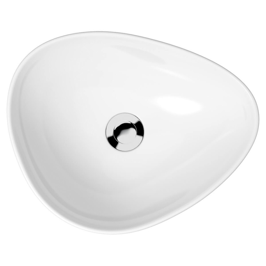Cersanit K116-051 - Lavatório de bancada MODUO 35,5x44 cm cerâmica/branco brilhante