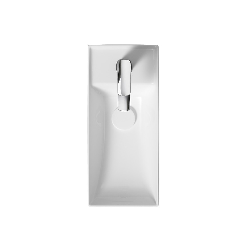 Cersanit K677-005 - Lavatório de bancada LARGA 22x50 cm cerâmica/branco brilhante