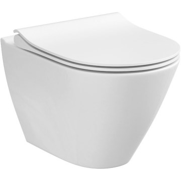 Cersanit K701-104 - Sanita suspensa com assent CITY OVAL cerâmica/branco