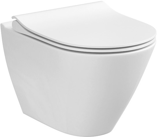 Cersanit K701-104 - Sanita suspensa com assent CITY OVAL cerâmica/branco