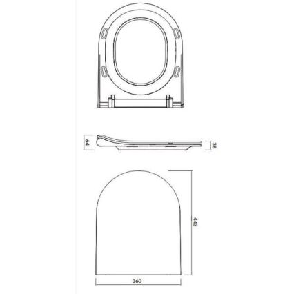 Cersanit K701-104 - Sanita suspensa com assent CITY OVAL cerâmica/branco