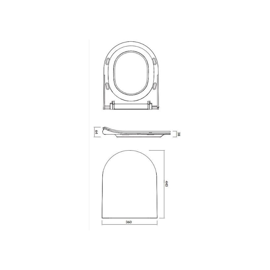 Cersanit K701-104 - Sanita suspensa com assent CITY OVAL cerâmica/branco