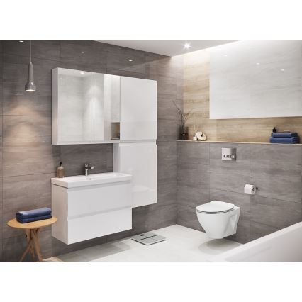 Cersanit K701-147 - Sanita suspensa com assent SAVIO cerâmica/branco